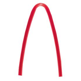 Sound tube narrow, pre-bent, 2.0 x 3.1 mm, red