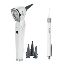 LuxaScope Auris LED Otoscope 2.5 V + LED Ear Light Set