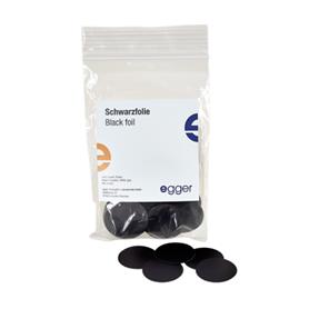 Black foil, 4.5 cm, 100 pieces