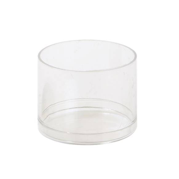 Investment form, transparent, 50 mm, with removable lid